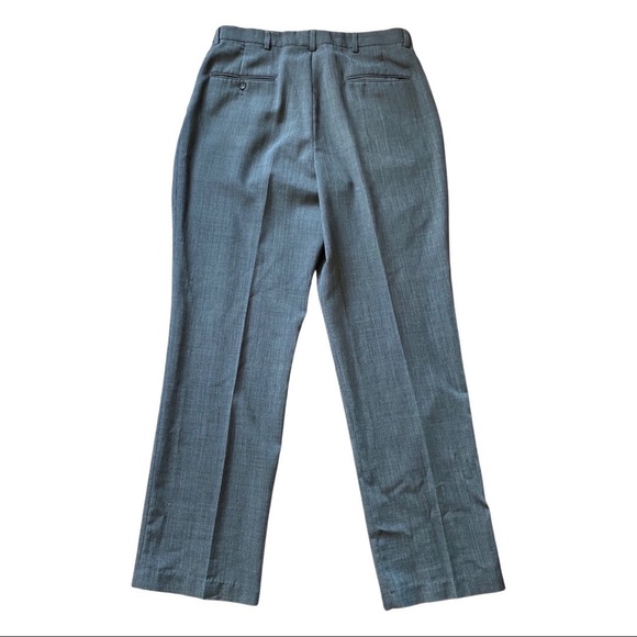 Slim Fit Checked Wool Suit Trouser - Picture 3 of 7